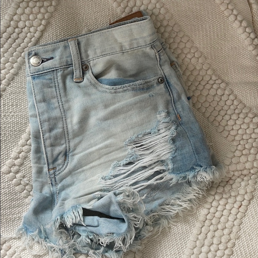 High Waisted Denim Short